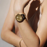 Movado Bold Yellow Gold Dial Yellow Gold Steel Strap Watch For Women - 3600085 Buy Now By Movado