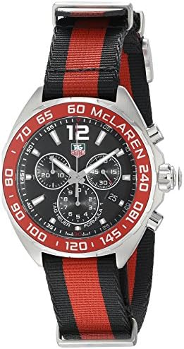 Tag Heuer Formula 1 McLaren Limited Edition Chronograph Black Dial Two Tone NATO Strap Watch for Men - CAZ1112.FC8188 Buy Now By Tag Heuer