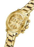 Guess Cosmic Chronograph Gold Dial Gold Steel Strap Watch for Women - GW0465L1 Buy Now By Guess