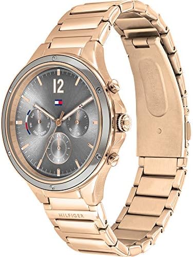 Tommy Hilfiger Eve Chronograph Quartz Grey Dial Rose Gold Steel Strap Watch For Women - 1782277 Buy Now By Tommy Hilfiger