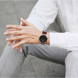 Daniel Wellington Bristol Black Dial Brown Leather Strap Watch For Men - DW00100125 Buy Now By Daniel Wellington