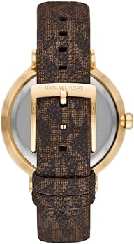 Michael Kors Addyson Three-Hand Silver Dial Brown Leather Strap Watch for Women - MK2945 Buy Now By Michael Kors