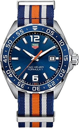Tag Heuer Formula 1 Quartz Chronograph Blue Dial Two Tone NATO Strap Watch for Men - CAZ1010.FC8196 Buy Now By Tag Heuer