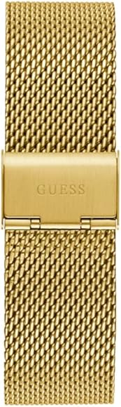 Guess Continental Chronograph Black Dial Gold Mesh Strap Watch For Men - GW0582G2 Buy Now By Guess