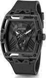 Guess Legend Black Dial Black Silicone Strap Watch For Men - GW0500G2 Buy Now By Guess
