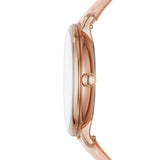 Fossil Jacqueline Three Hand Mother of Pearl Dial Pink Leather Strap Watch for Women - ES4671 Buy Now By Fossil