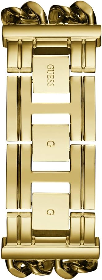 Guess Mod Heavy Metal Gold Dial Gold Steel Strap Watch For Women - W1117L2 Buy Now By Guess