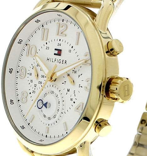 Tommy Hilfiger Quartz White Dial Gold Steel Strap Watch for Men - 1791455 Buy Now By Tommy Hilfiger