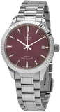 Tudor Style Automatic Burgundy Red Dial Silver Steel Strap Watch for Men - M12710-0015 Buy Now By Tudor