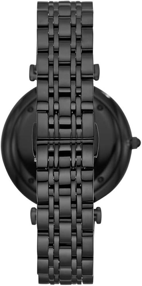 Emporio Armani Gianni T Bar Analog Black Dial Black Steel Strap Watch For Men - AR11299 Buy Now By Emporio Armani