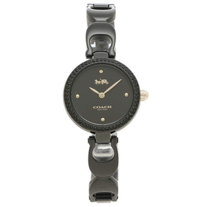 Coach Park Swarovski Crystals Black Dial Black Steel Strap Watch for Women - 14503564 Buy Now By Coach