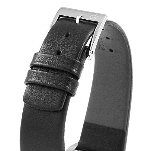 Calvin Klein Minimal Grey Dial Black Leather Strap Watch for Men - K3M221C4 Buy Now By Calvin Klein