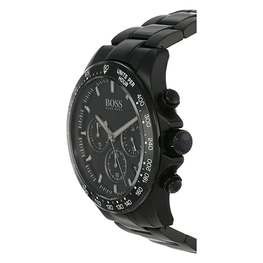 Hugo Boss Hero Black Dial Black Steel Strap Watch for Men - 1513754 Buy Now By Hugo Boss