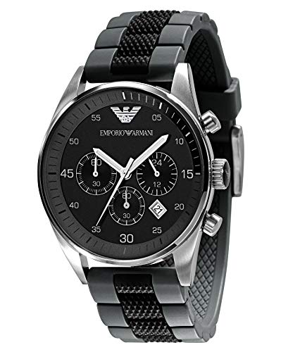 Emporio Armani Sportivo Black Dial Two Tone Ceramic Bracelet Watch For Men - AR5866 Buy Now By Emporio Armani