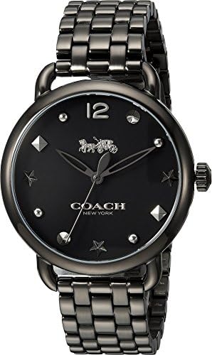 Coach Delancey Black Dial Black Steel Strap Watch For Women - 14502812 Buy Now By Coach