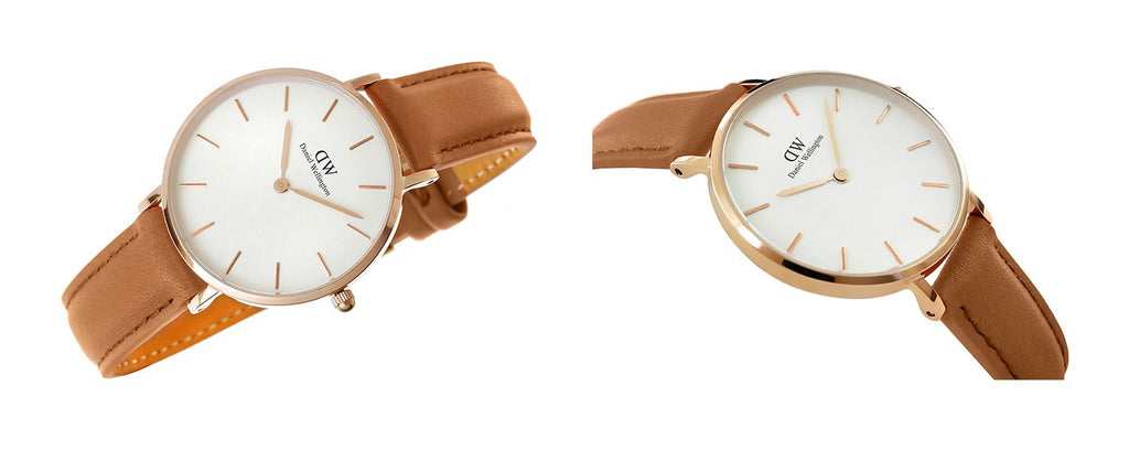Daniel Wellington Petite Durham White Dial Brown Leather Strap Watch For Women - DW00100172 Buy Now By Daniel Wellington
