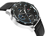Tommy Hilfiger Trent Chronograph Quartz Black Dial Black Leather Strap Watch For Men - 1791810 Buy Now By Tommy Hilfiger