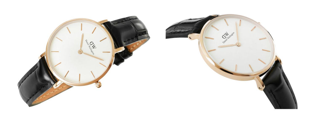 Daniel Wellington Petite Reading White Dial Black Leather Strap Watch For Women - DW00100173 Buy Now By Daniel Wellington