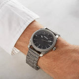 Fossil Machine Chronograph Black Dial Grey Steel Strap Watch for Men - FS4774 Buy Now By Fossil