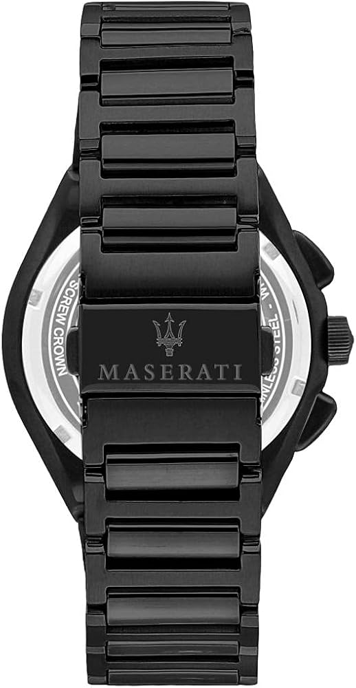 Maserati Triconic Quartz Black Dial Black Steel Strap Watch For Men - R8873639003 Buy Now By Maserati