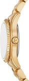 Michael Kors Lexington Pave Three-Hand Green Dial Gold Steel Strap Watch for Women - MK4842 Buy Now By Michael Kors