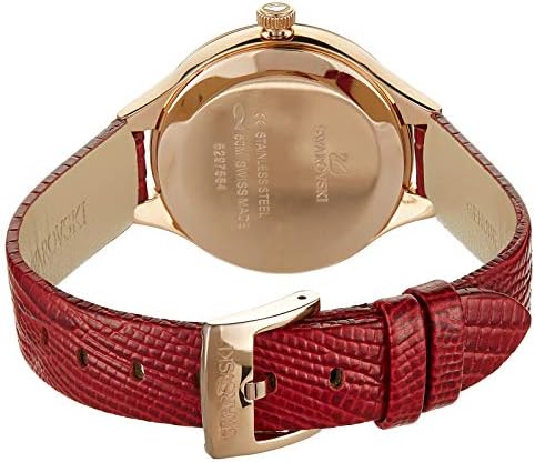 Swarovski Lovely Crystals Analog White Dial Red Leather Strap Watch for Women - 5297584 Buy Now By Swarovski