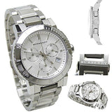Burberry City Chronograph White Dial Silver Steel Strap Watch For Women - BU9700 Buy Now By Burberry