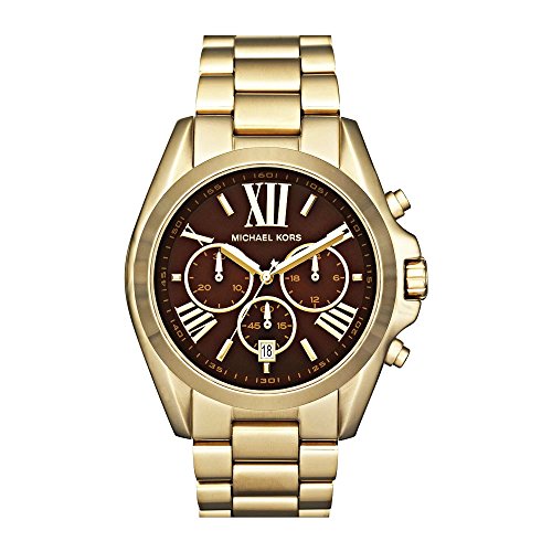 Michael Kors Bradshaw Brown Dial Gold Steel Strap Watch for Women - MK5502 Buy Now By Michael Kors