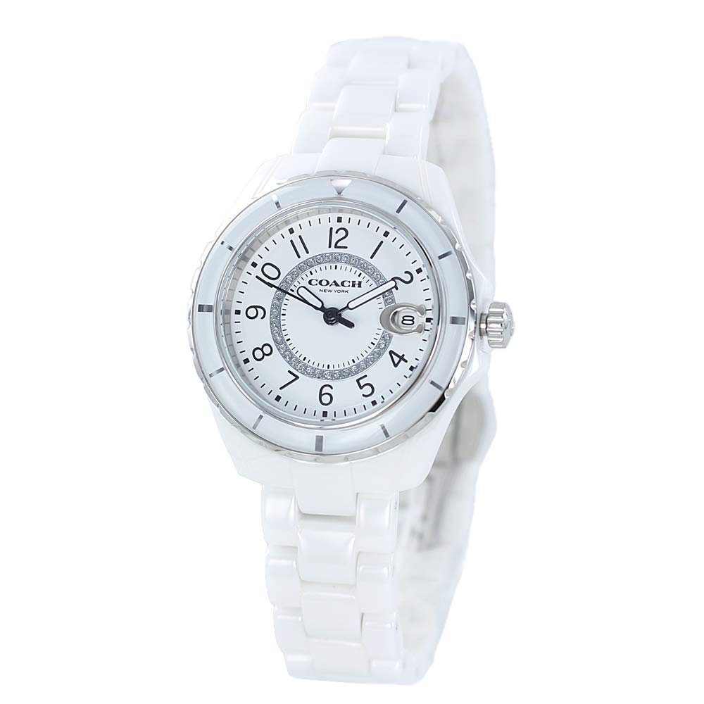 Coach Preston White Dial White Steel Strap Watch for Women - 14503462 Buy Now By Coach