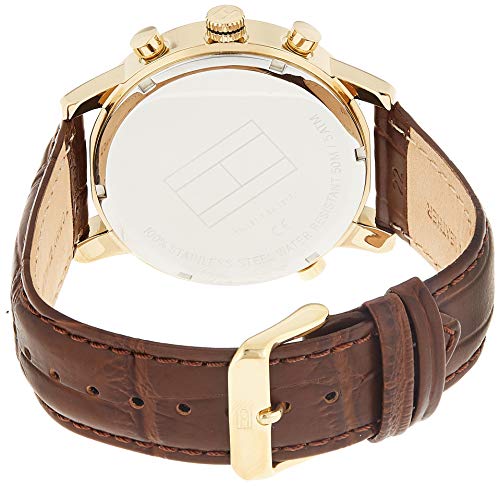 Tommy Hilfiger Harrison White Dial Brown Leather Strap Watch for Men - 1790874 Buy Now By Tommy Hilfiger