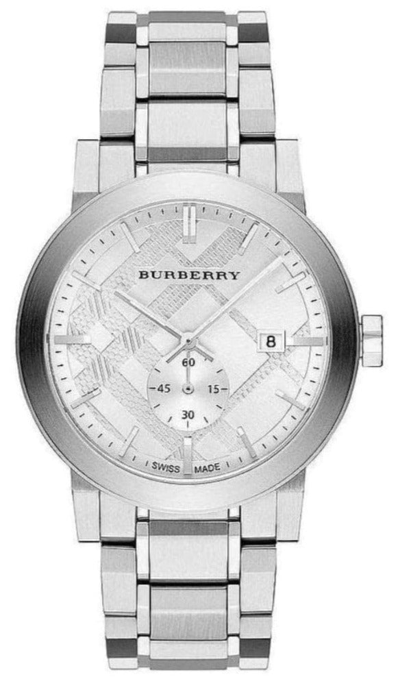 Burberry The City Silver Dial Silver Steel Strap Watch for Men - BU9900 Buy Now By Burberry