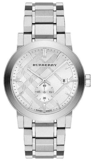 Burberry The City Silver Dial Silver Steel Strap Watch for Men - BU9900 Buy Now By Burberry
