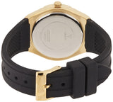 Guess Cosmo Diamonds Gold Dial Black Rubber Strap Watch for Women - GW0034L1 Buy Now By Guess