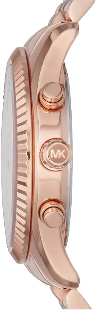Michael Kors Lexington Chronograph White Dial Rose Gold Steel Strap Watch For Women - MK8313 Buy Now By Michael Kors
