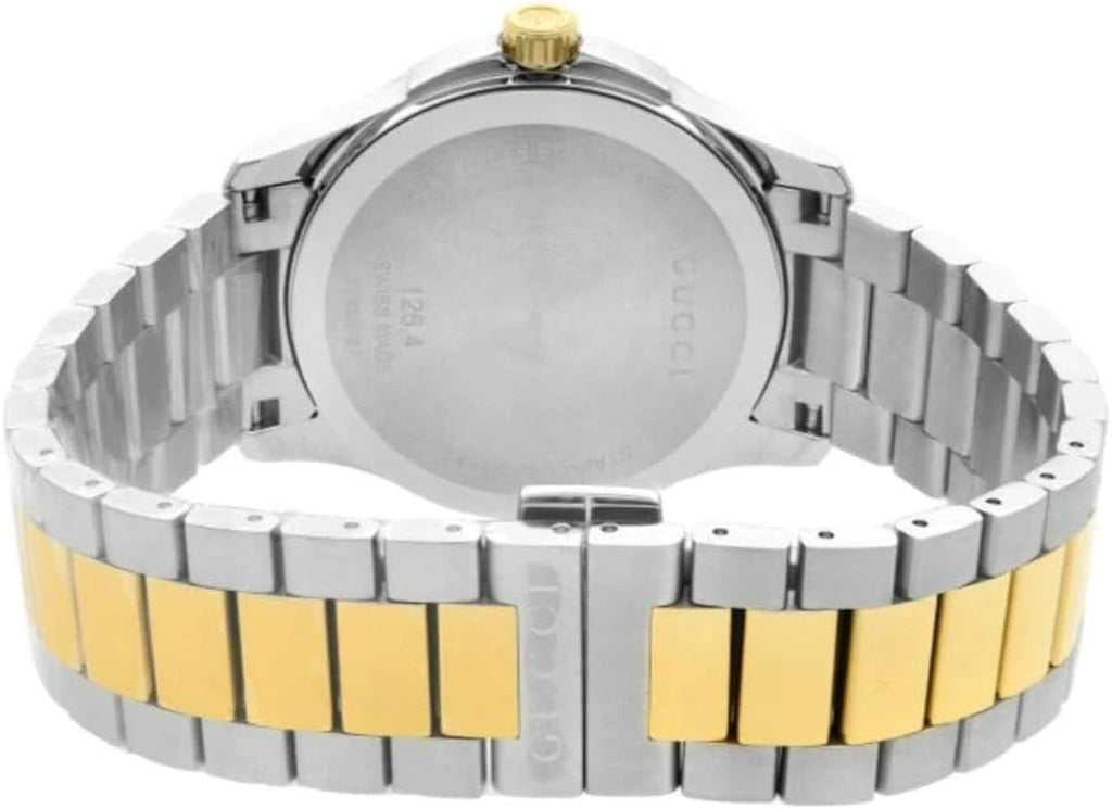Gucci G Timeless Quartz Silver Dial Two Tone Steel Strap Watch For Men - YA126450 Buy Now By Gucci