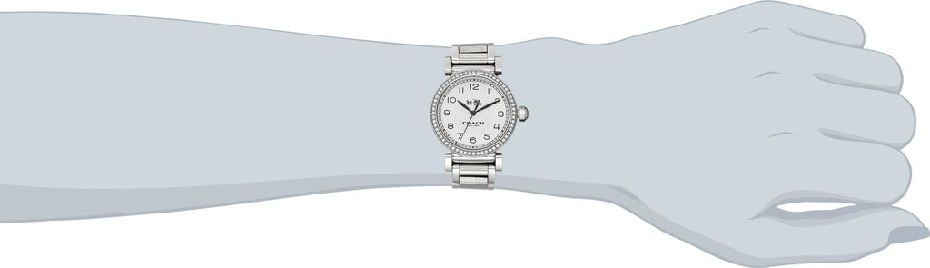 Coach Sports Crystals Silver Dial Silver Steel Strap Watch for Women - 14502194 Buy Now By Coach