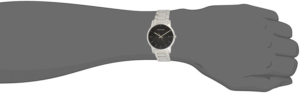 Calvin Klein City Black Dial Silver Steel Strap Watch for Men - K2G2G14C Buy Now By Calvin Klein