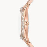 Michael Kors Sylvia Mother Of Pearl Dial Rose Gold Steel Strap Watch for Women - MK4656 Buy Now By Michael Kors