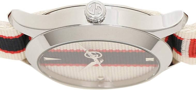 Gucci G Timeless Quartz White Dial Two Tone NATO Strap Watch For Men - YA1264071 Buy Now By Gucci