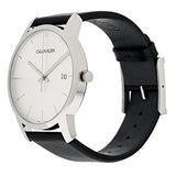 Calvin Klein City White Dial Black Leather Strap Watch for Men - K2G2G1CD Buy Now By Calvin Klein