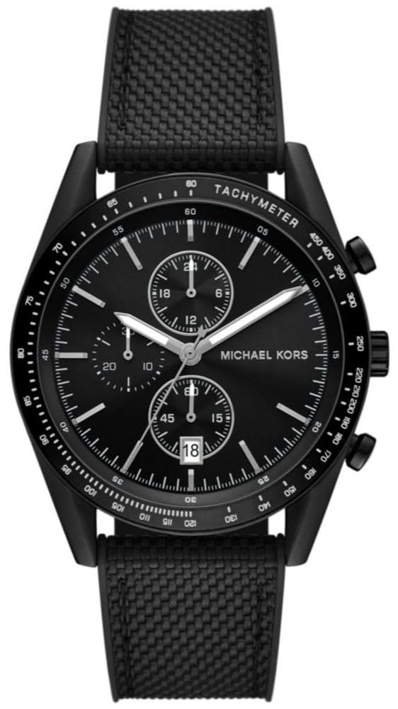 Michael Kors Accelerator Chronograph Black Dial Black Nylon Strap Watch for Men - MK9143 Buy Now By Michael Kors