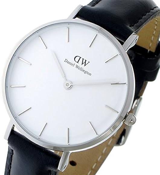 Daniel Wellington Classic Petite Sheffield White Dial Black Leather Strap Watch For Women - DW00100186 Buy Now By Daniel Wellington