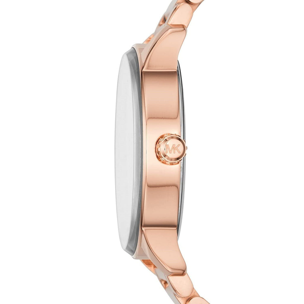 Michael Kors Kinley Rose Gold Dial Rose Gold Steel Strap Watch for Women - MK6210 Buy Now By Michael Kors
