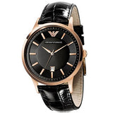 Emporio Armani Classic Black Dial Black Leather Strap Watch For Women - AR9022 Buy Now By Emporio Armani