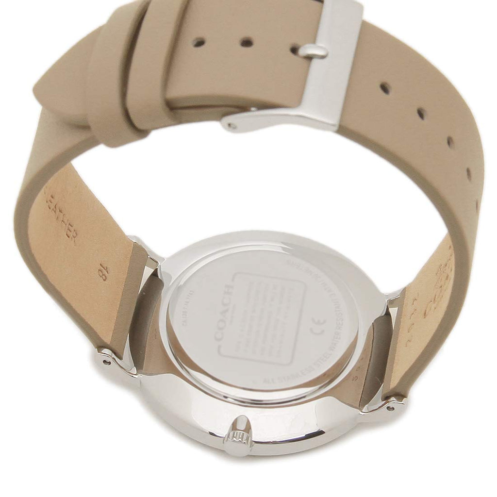 Coach Perry Quartz Silver Dial Brown Leather Strap Watch for Women - 14503326 Buy Now By Coach