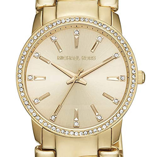 Michael Kors Nini Three Hand Gold Dial Gold Steel Strap Watch For Women - MK3235 Buy Now By Michael Kors