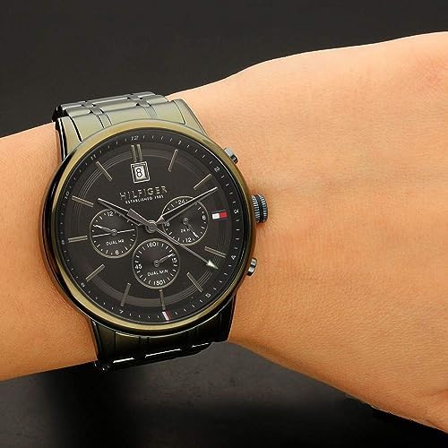 Tommy Hilfiger Quartz Black Dial Black Steel Strap Watch for Men - 1791634 Buy Now By Tommy Hilfiger