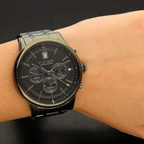 Tommy Hilfiger Quartz Black Dial Black Steel Strap Watch for Men - 1791634 Buy Now By Tommy Hilfiger