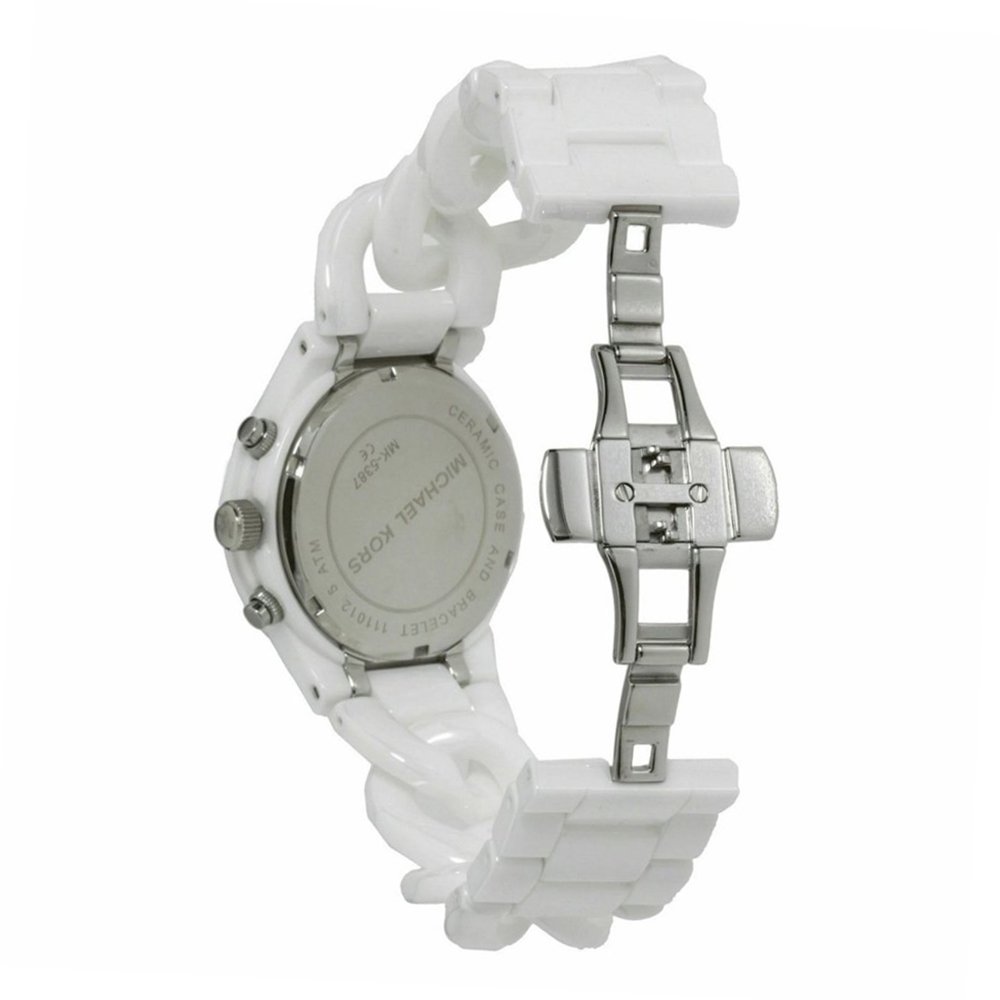 Michael Kors Ceramic White Dial White Steel Strap Watch for Women - MK5387 Buy Now By Michael Kors