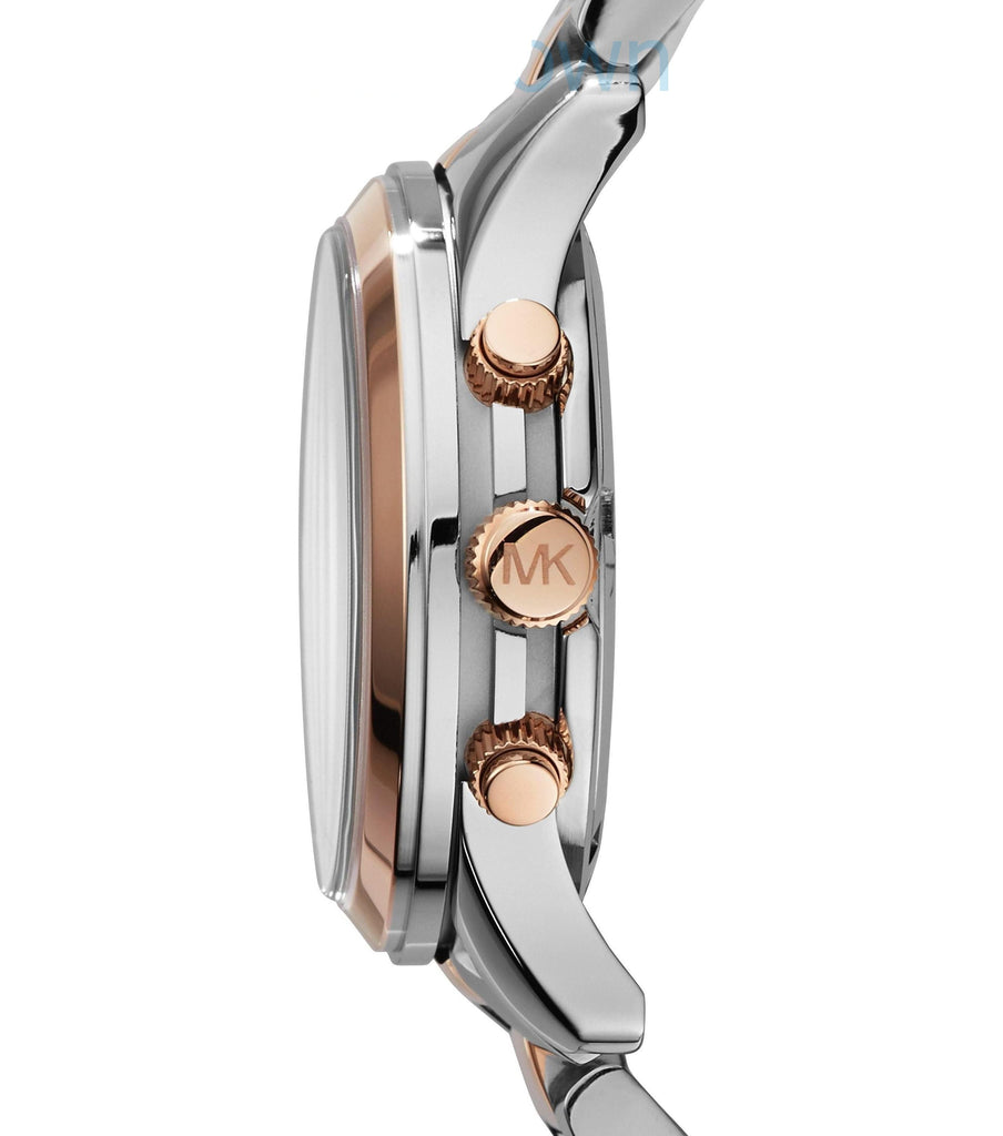 Michael Kors Runway Chronograph Blue Dial Two Tone Steel Strap Watch For Women - MK6166 Buy Now By Michael Kors